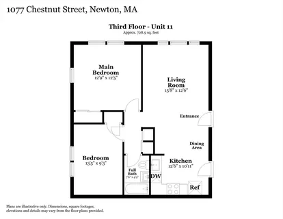 $529,000 | 1077 Chestnut Street, Unit 11, Newton, MA 02464