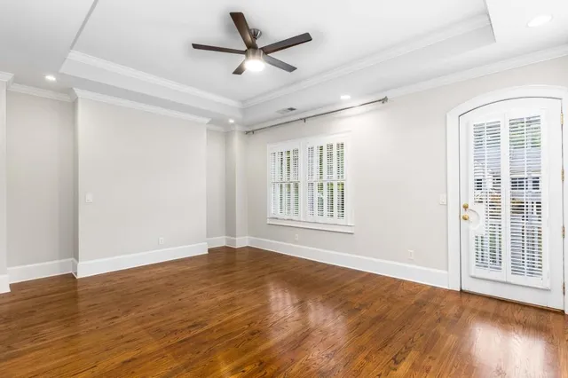 a view of a wooden fence and floor