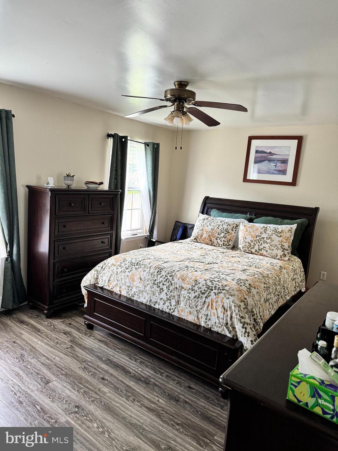 461 Old Erial Road Sicklerville, NJ 08081 - Photo 7 of 34 a bedroom with a bed and ceiling fan