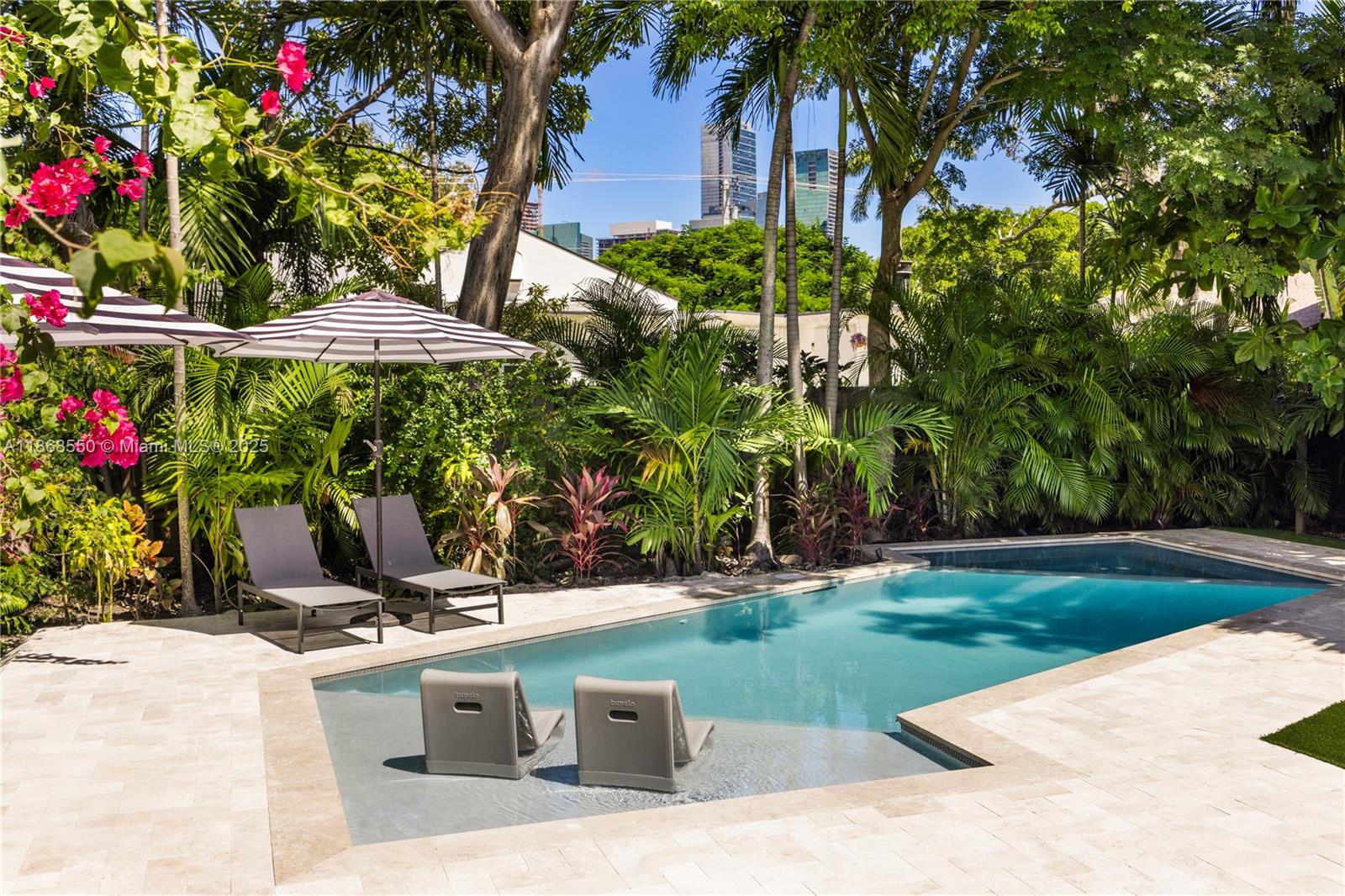 141 Southwest 23rd Road Miami, FL 33129 - Photo 21 of 32 a view of a backyard with plants
