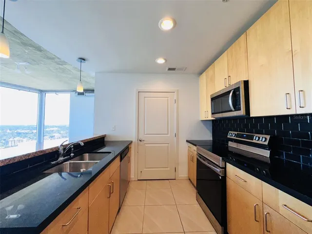 a view of an empty room