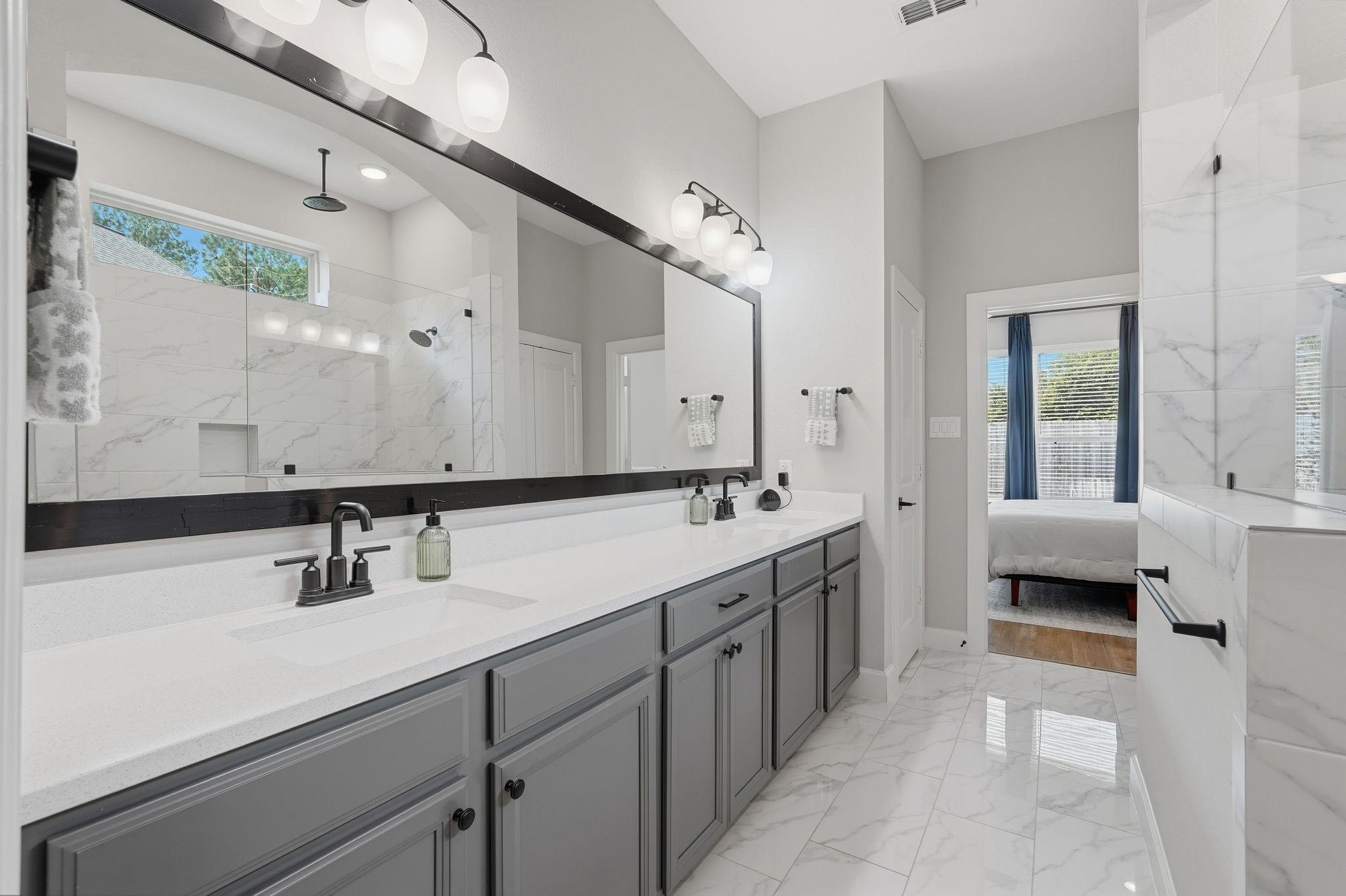 24423 Morningside Terrace Tomball, TX 77375 - Photo 8 of 47 a bathroom with a sink and a mirror