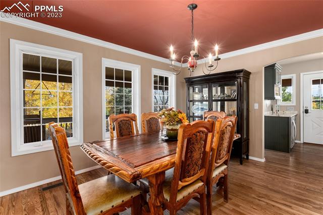 16850 Steppler Road Colorado Springs, CO 80908 - Photo 5 of 36 Dining- hard wood floor