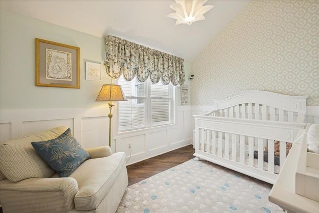 a view of a backyard with sitting area