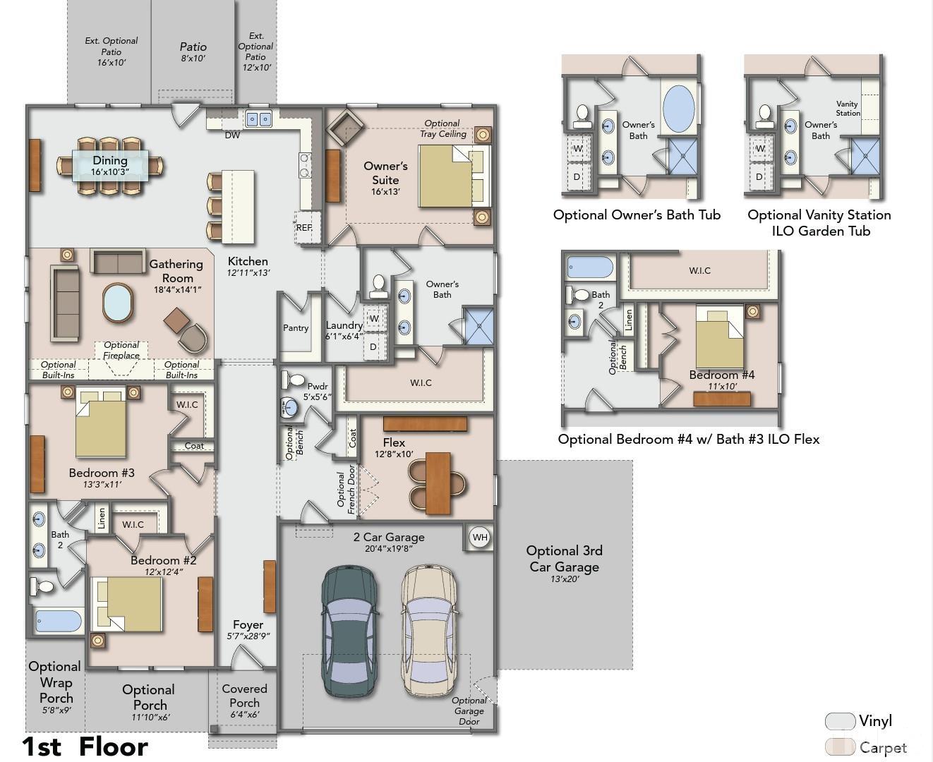 145 Wolf Ridge Willow Spring, NC 27592 - Photo 2 of 17 a picture of a bathroom with many windows