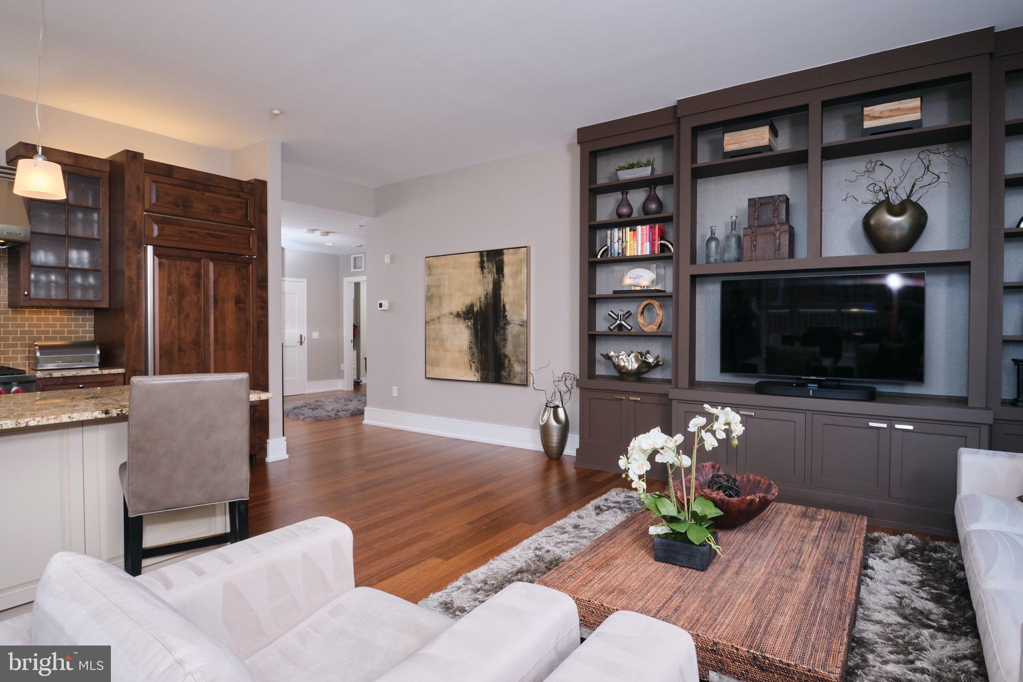 136 Iron Works Way Wayne, PA 19087 - Photo 12 of 41 Living Room w/ Custom Built-ins