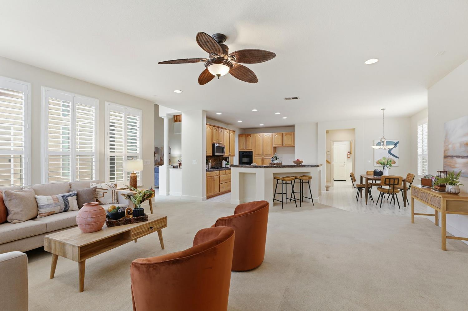 2624 West Pintail Way Elk Grove, CA 95757 - Photo 65 of 65 a living room with furniture kitchen area and a large window