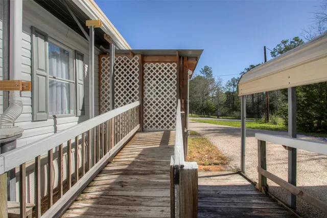 a view of outdoor space and deck