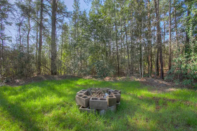 a house view with a backyard space