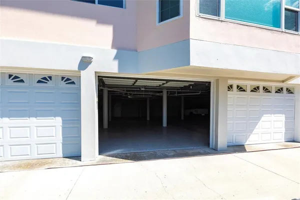 a view of a car garage