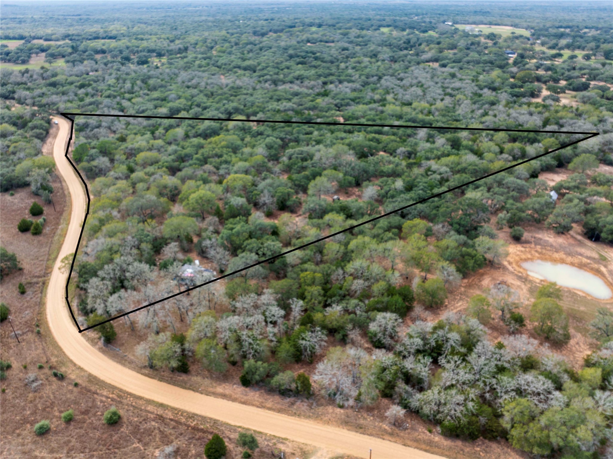 0 County Road 123 Sublime, TX 77986 - Photo 3 of 18 Welcome to your Texas Oasis on 11.7 Acres with view of home in the corner!