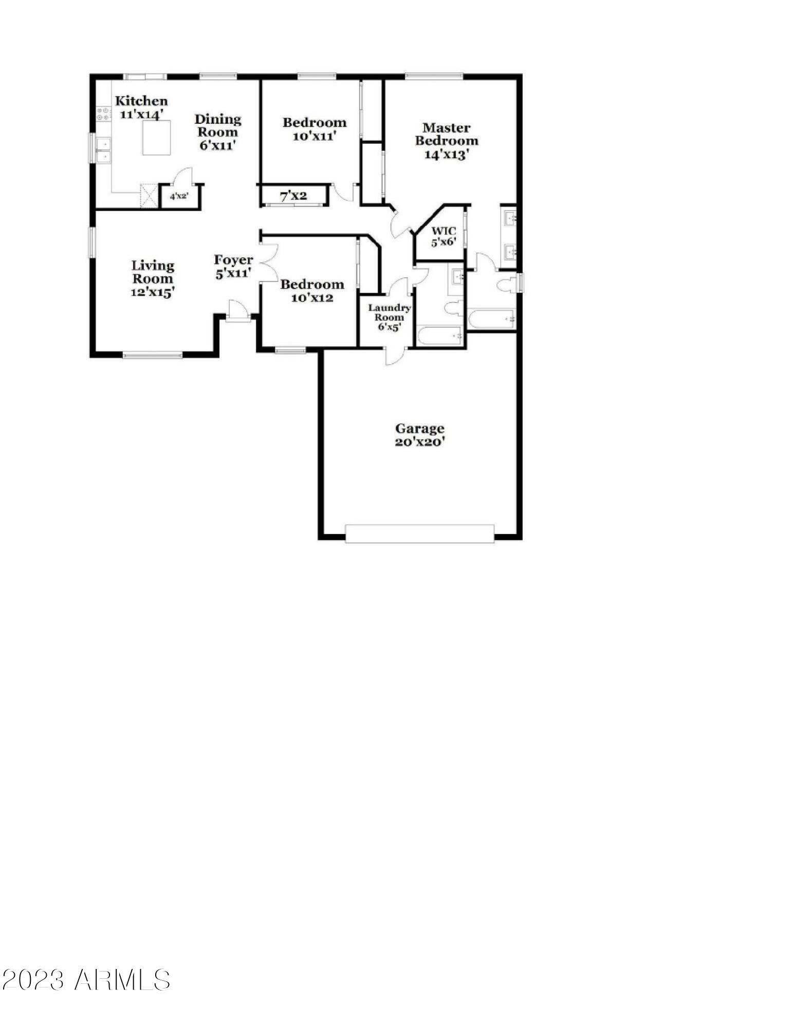 745 South Del Rancho Mesa, AZ 85208 - Photo 45 of 45 Forecast Homes_Sonoran Floorplan_1300sf_