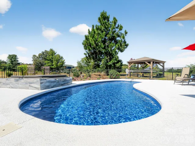 a view of a swimming pool