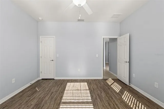 wooden floor in an empty room