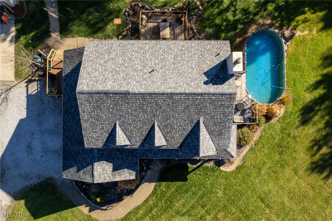 11827 Stratton Road West Salem, OH 44287 - Photo 44 of 47 View from above of property featuring a pool area