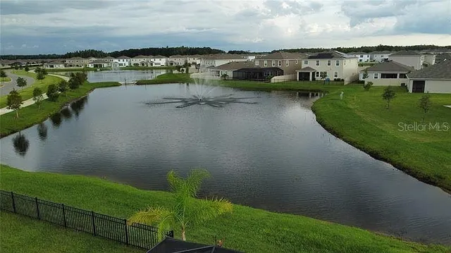 an aerial view of house with outdoor space