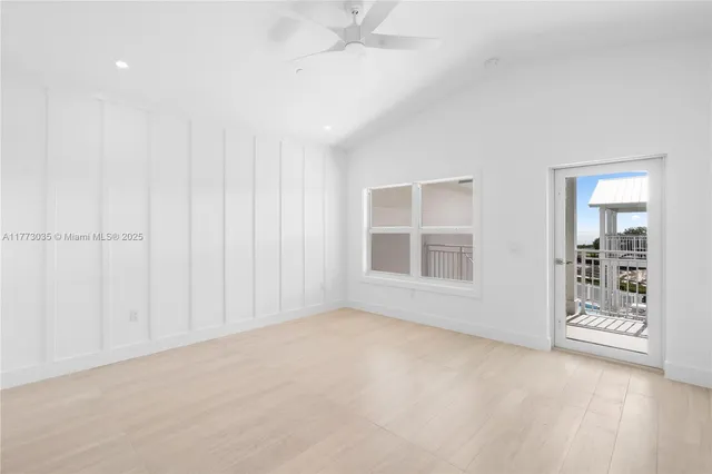 a view of a balcony with an outdoor space