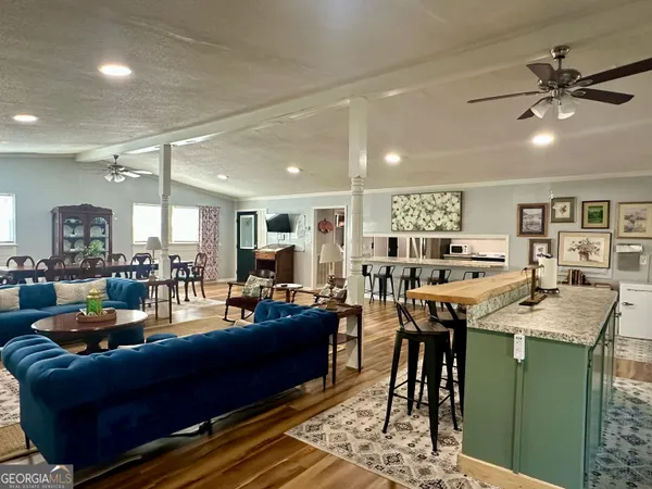 a view of living room with furniture
