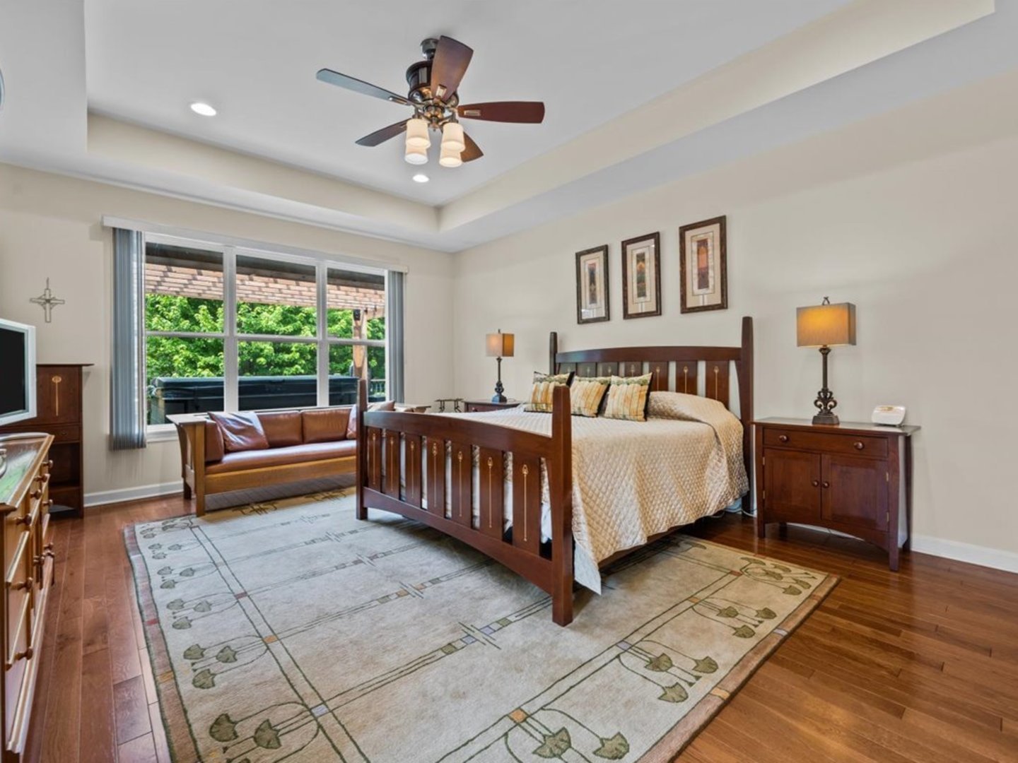 1090 Deerpath Road Aurora, IL 60506 - Photo 13 of 28 a bedroom with a large bed and a couch