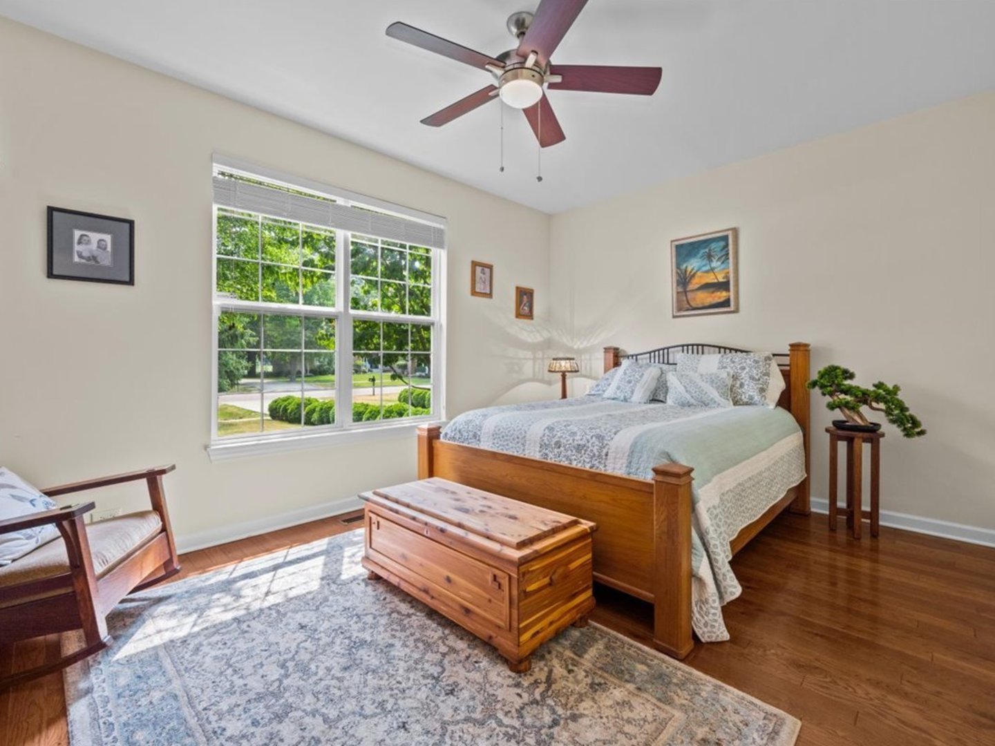 1090 Deerpath Road Aurora, IL 60506 - Photo 17 of 28 a bedroom with a bed and a window