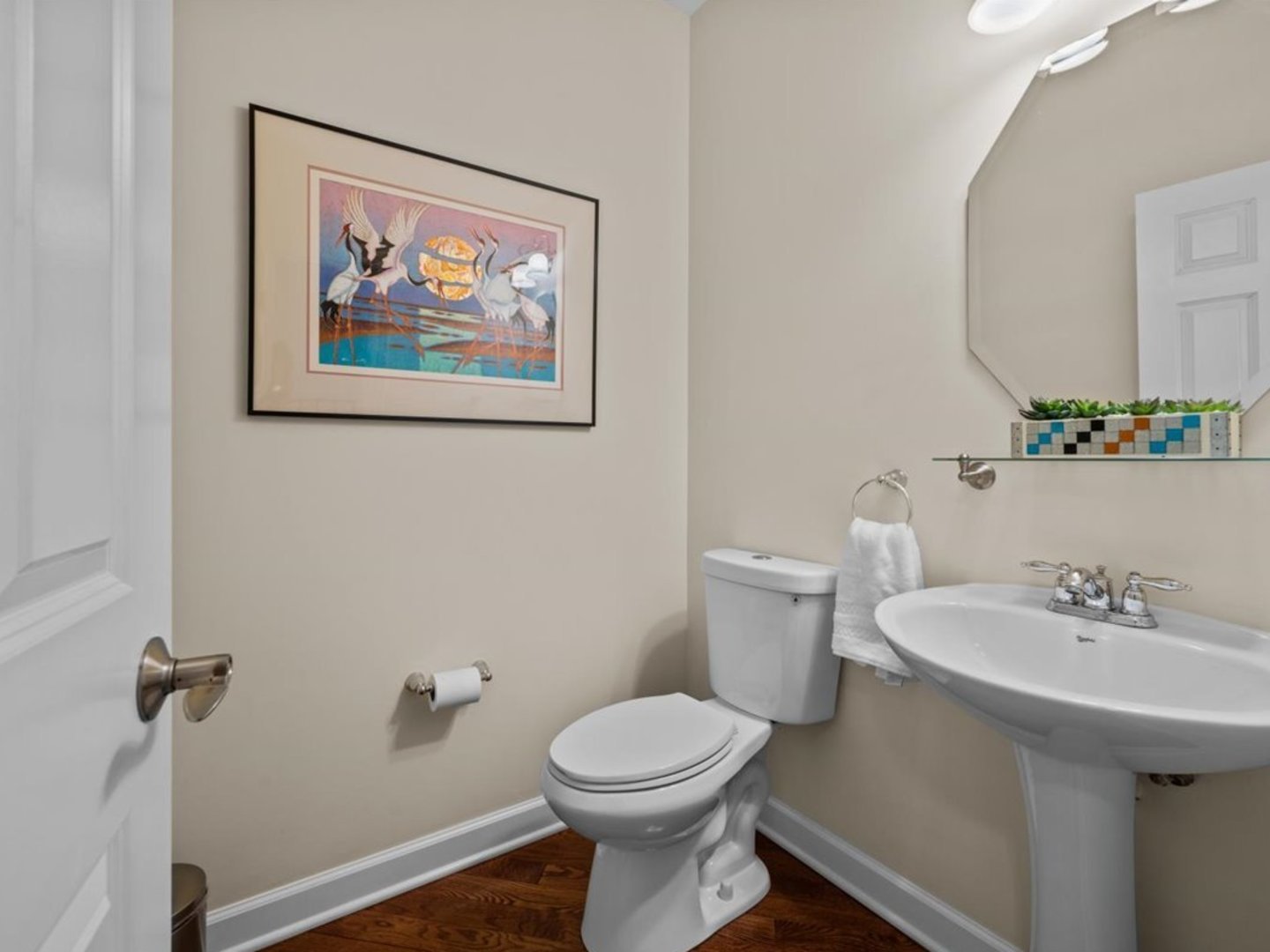 1090 Deerpath Road Aurora, IL 60506 - Photo 20 of 28 a bathroom with a toilet a sink and mirror
