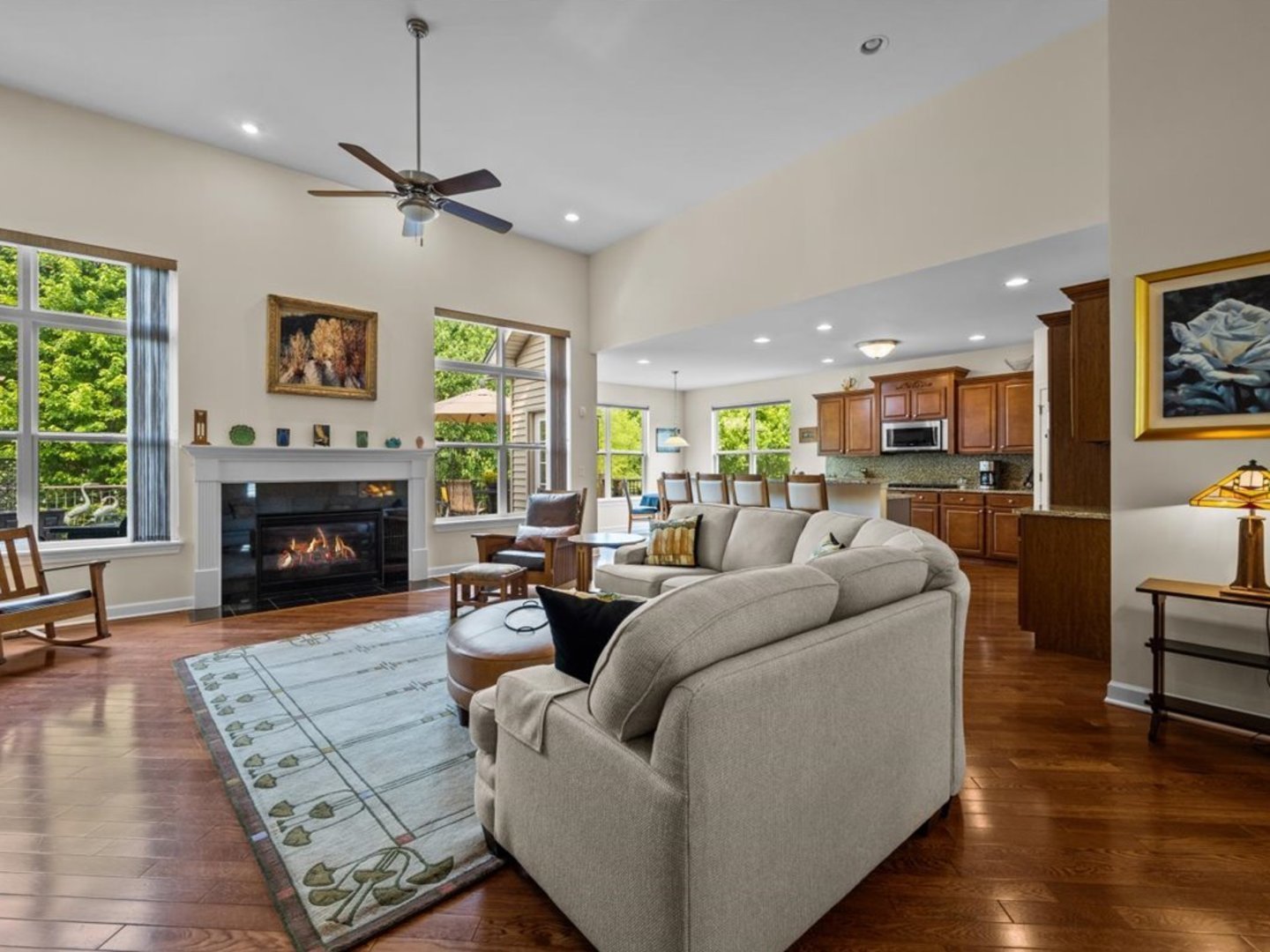 1090 Deerpath Road Aurora, IL 60506 - Photo 5 of 28 a living room with furniture and a fireplace
