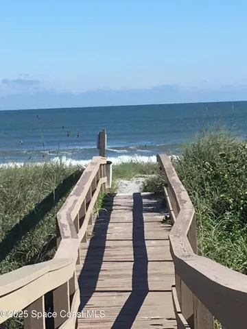 a view of an ocean beach