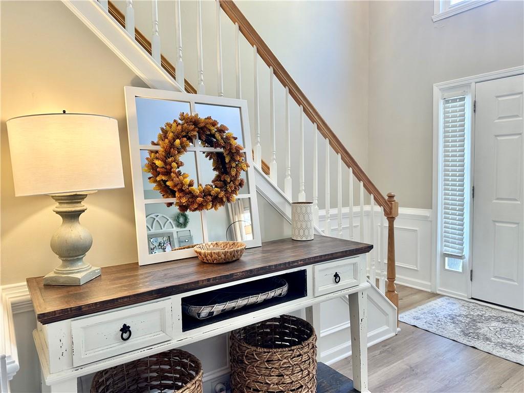 2533 Gold Hill Court Villa Rica, GA 30180 - Photo 25 of 46 a view of entryway and hall with wooden floor