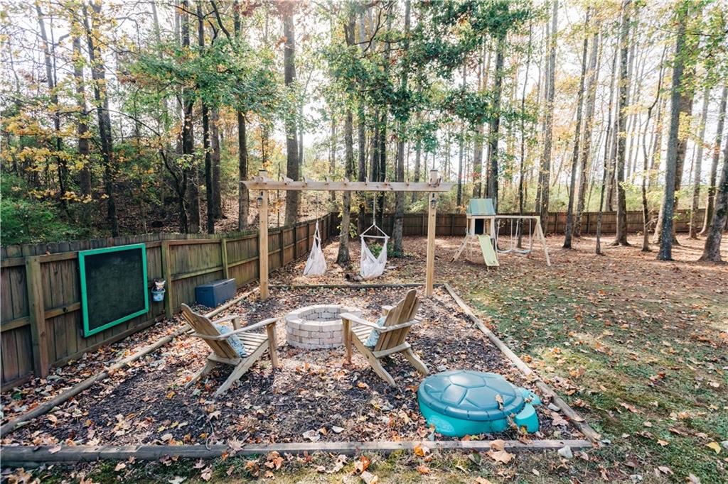 2533 Gold Hill Court Villa Rica, GA 30180 - Photo 40 of 46 a view of a backyard with sitting area