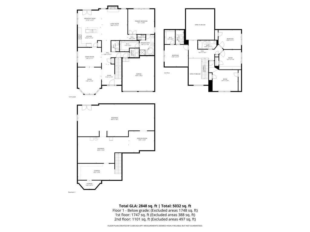2533 Gold Hill Court Villa Rica, GA 30180 - Photo 46 of 46 a picture of a floor plan