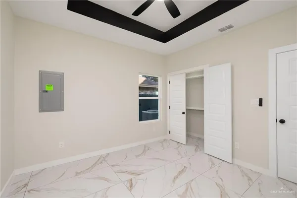 a view of an empty room