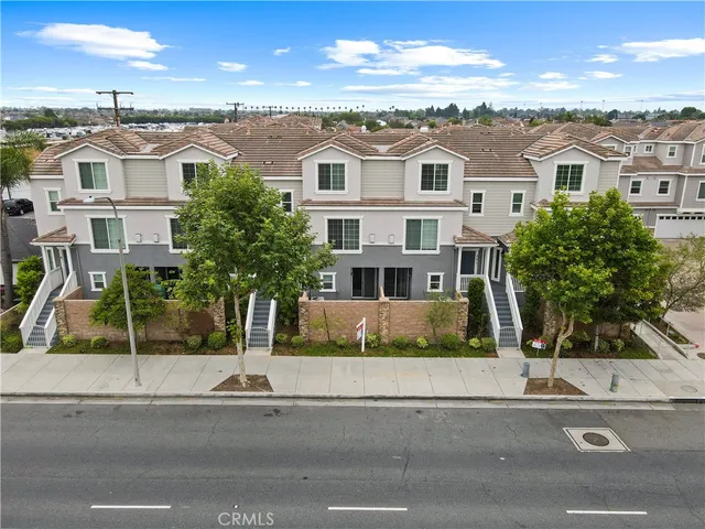 a aerial view of a multi story building