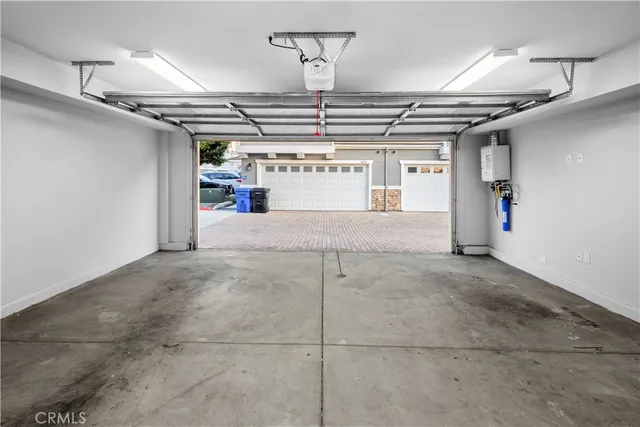 a view of a garage
