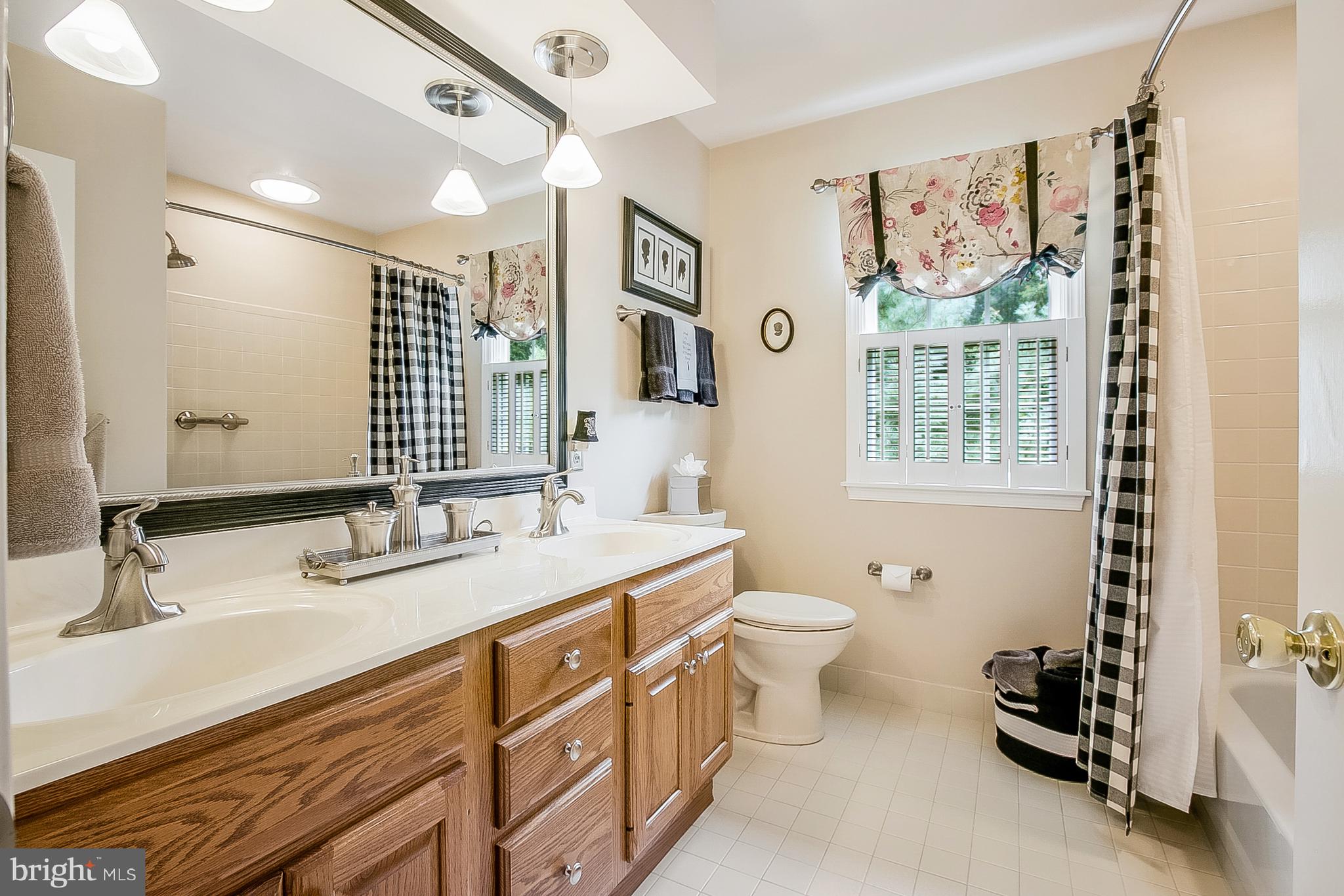 525 Ridgeview Drive Hockessin, DE 19707 - Photo 34 of 57 Spacious Hall Bathroom with Double Sinks