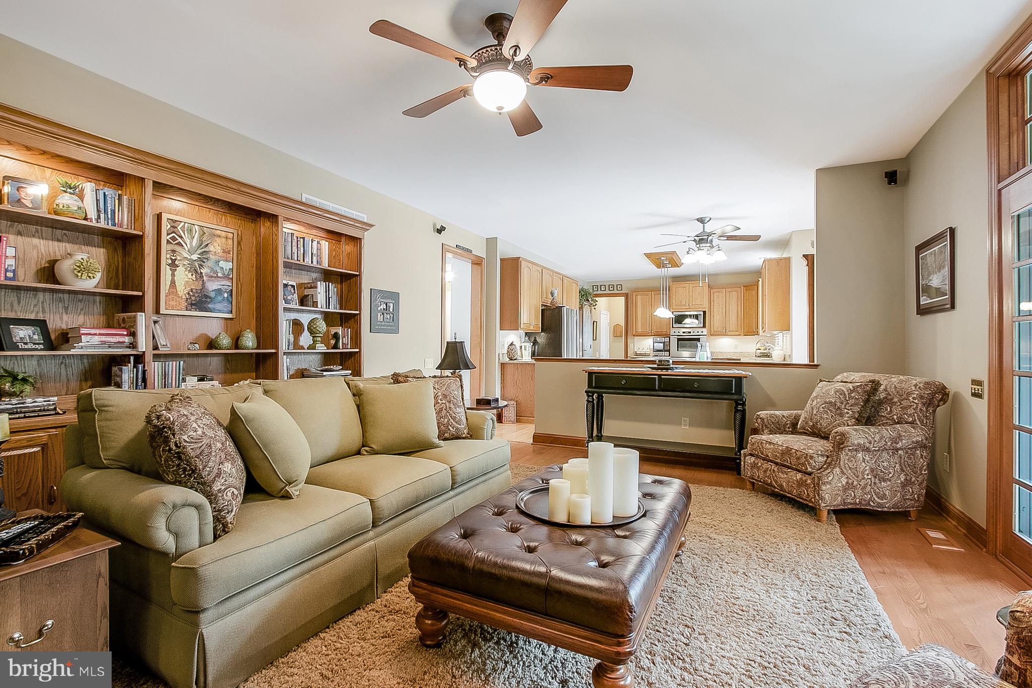 525 Ridgeview Drive Hockessin, DE 19707 - Photo 8 of 57 Family Room with Hardwood Floors Open to Kitchen