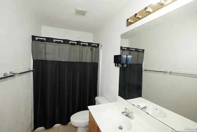 a bathroom with a sink and toilet