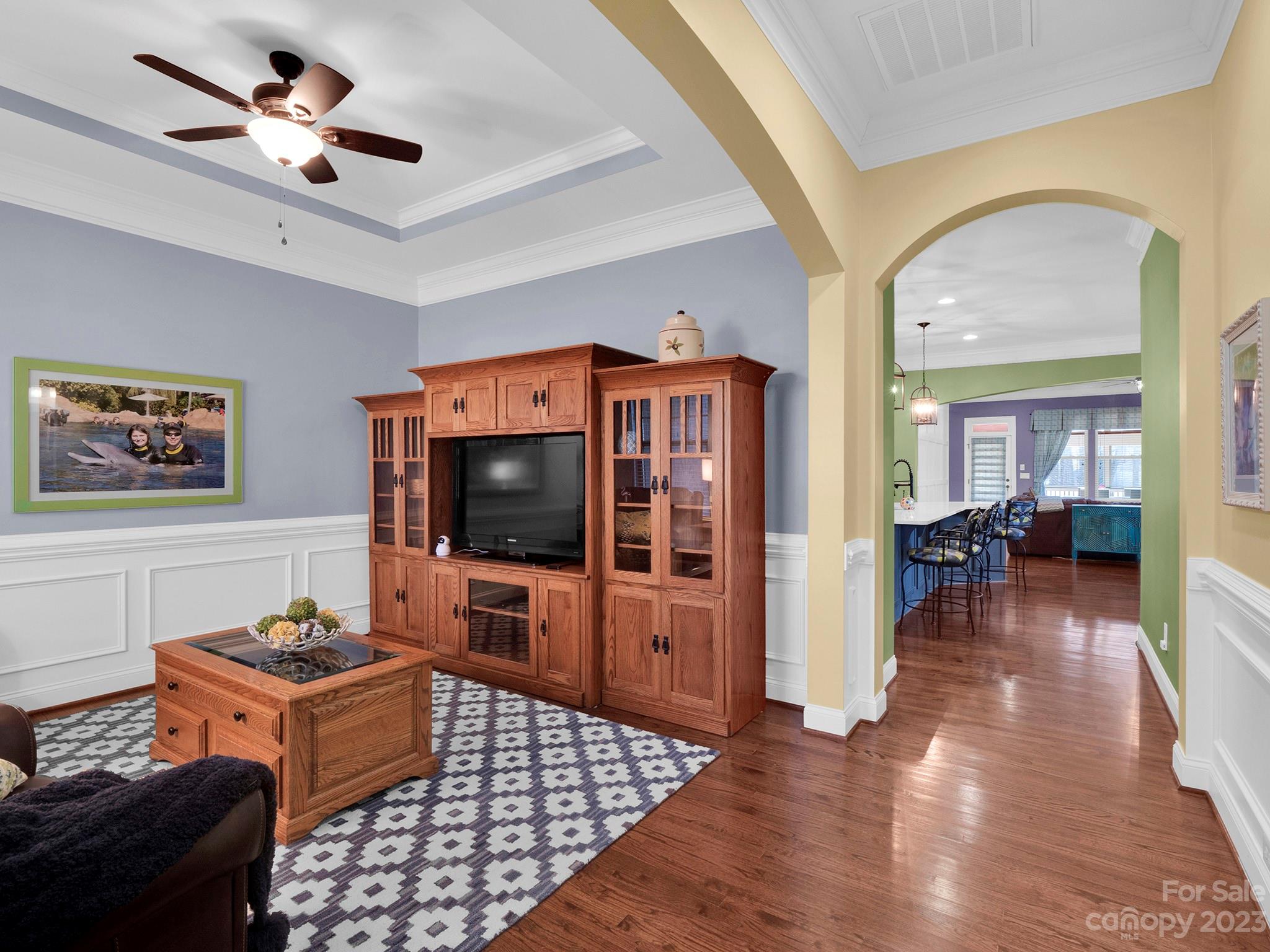 4226 Morris Park Drive, Unit 2 Mint Hill, NC 28227 - Photo 16 of 48 a living room with furniture and a flat screen tv