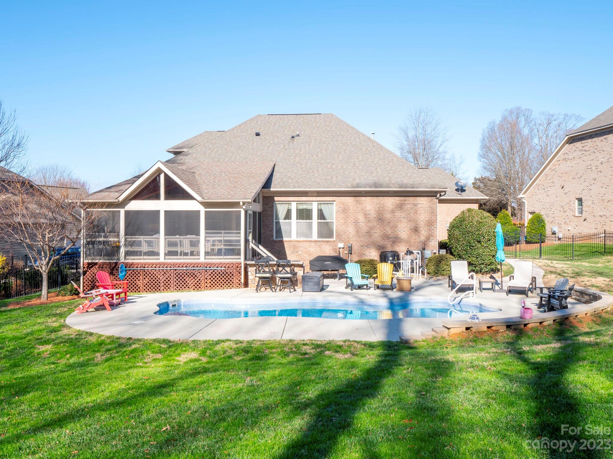 4226 Morris Park Drive, Unit 2 Mint Hill, NC 28227 - Photo 8 of 48 a view of a house with backyard porch and sitting area