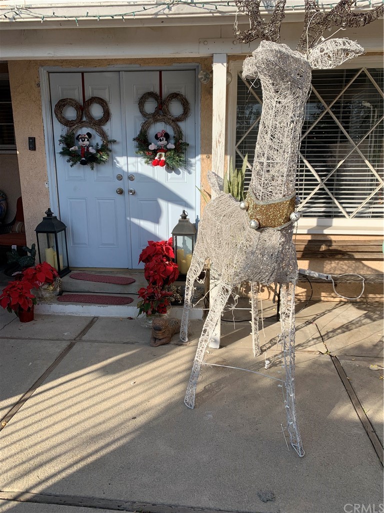 a view of a garage with stuff