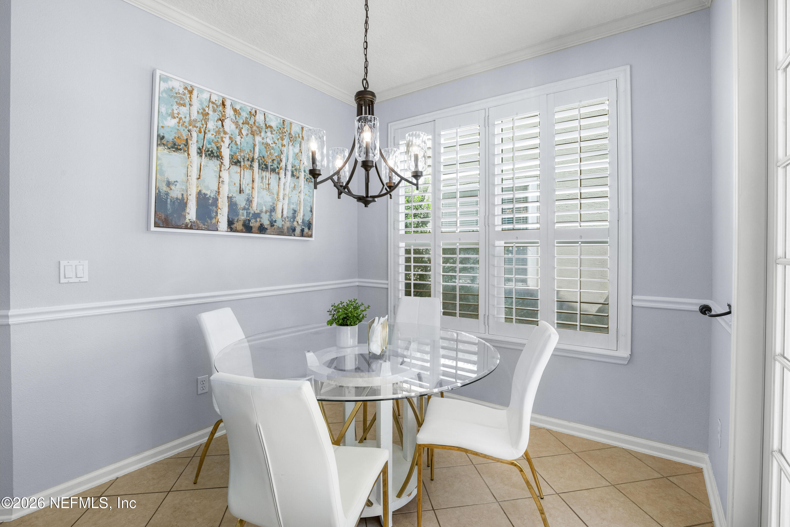 3020 South Atherley Road St. Augustine, FL 32092 - Photo 22 of 61 a view of a dining room with furniture window and outside view