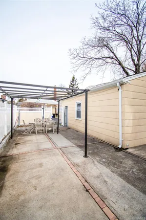 a view of a house with a patio