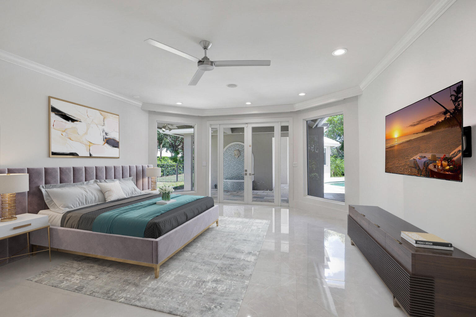 2365 Northwest 45th Street Boca Raton, FL 33431 - Photo 17 of 48 Les Jardins master bedroom stage VS