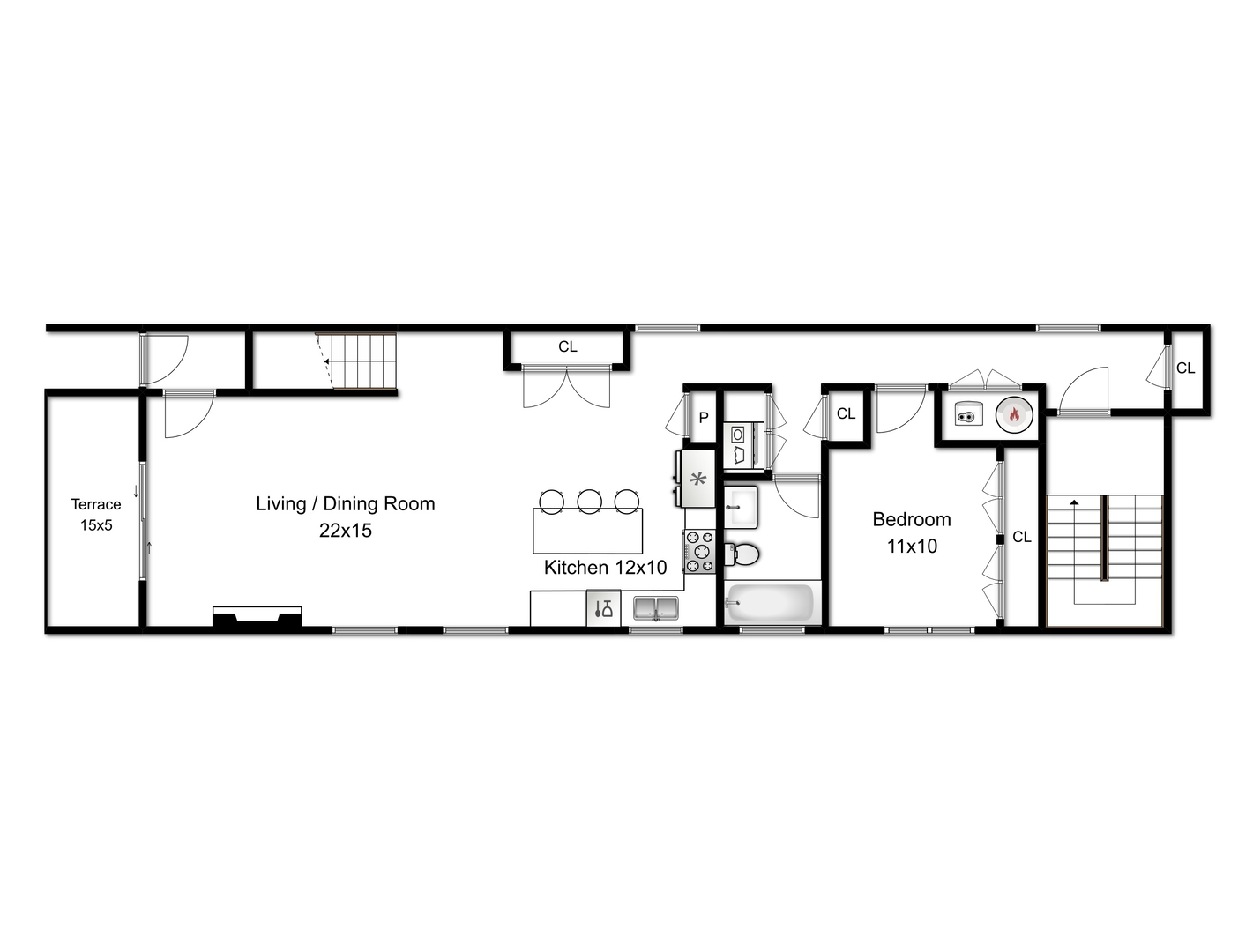 1049 West Monroe Street, Unit 1 Chicago, IL 60607 - Photo 21 of 22 a picture of a floor plan