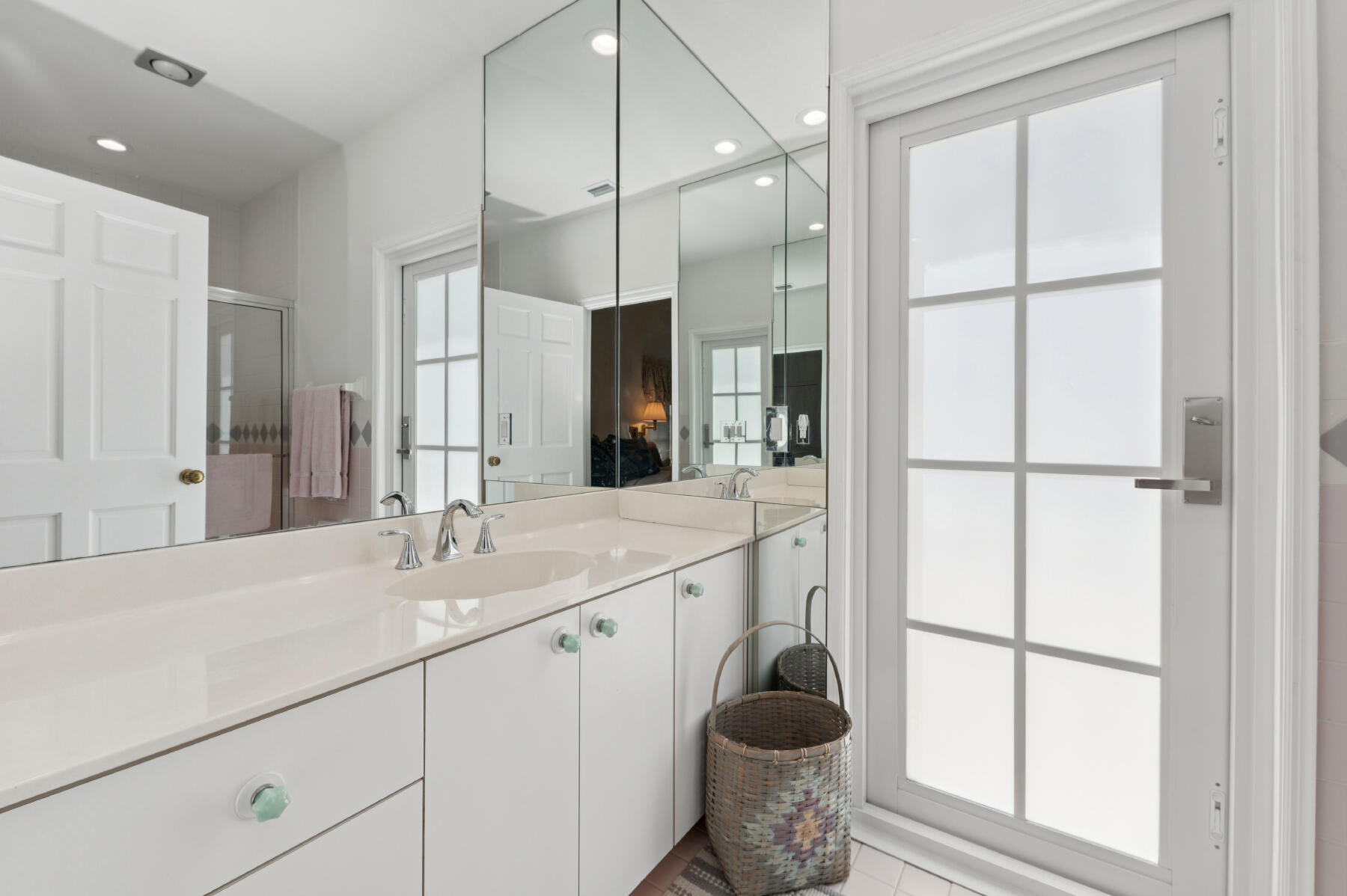 10403 Stonebridge Boulevard Boca Raton, FL 33498 - Photo 19 of 51 a bathroom with a granite countertop sink mirror vanity and toilet