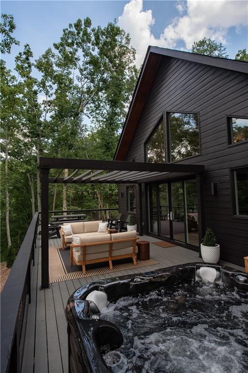 71 Geyser Court Ranger, GA 30734 - Photo 37 of 57 a backyard of a house with fountain table and chairs