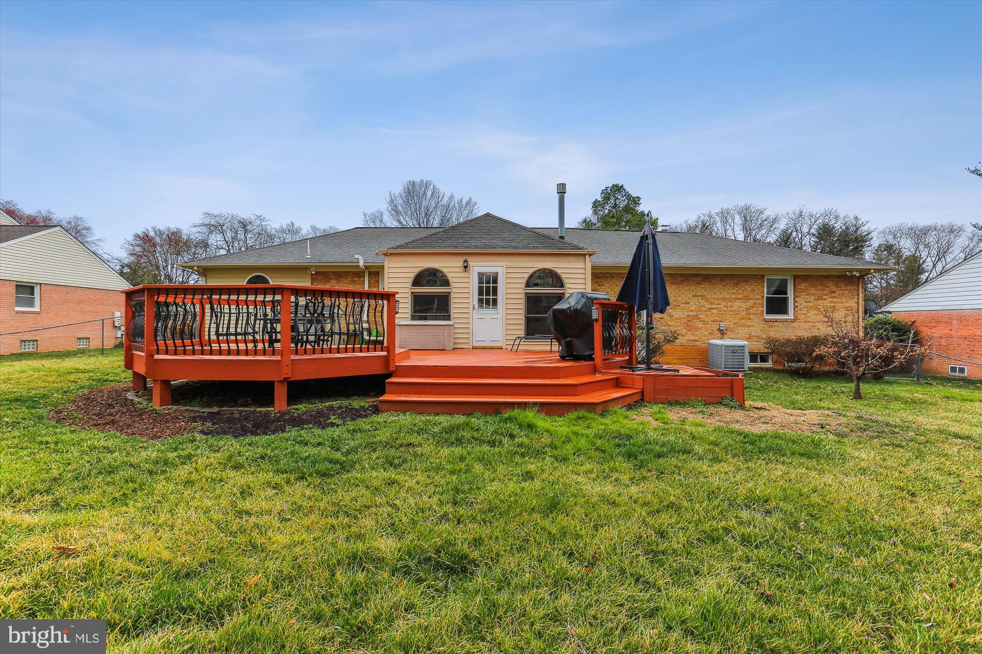 4117 Sir Walter Road Olney, MD 20832 - Photo 46 of 83 Large rear fenced yard w expansive Deck