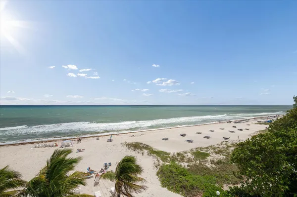 a view of an ocean beach