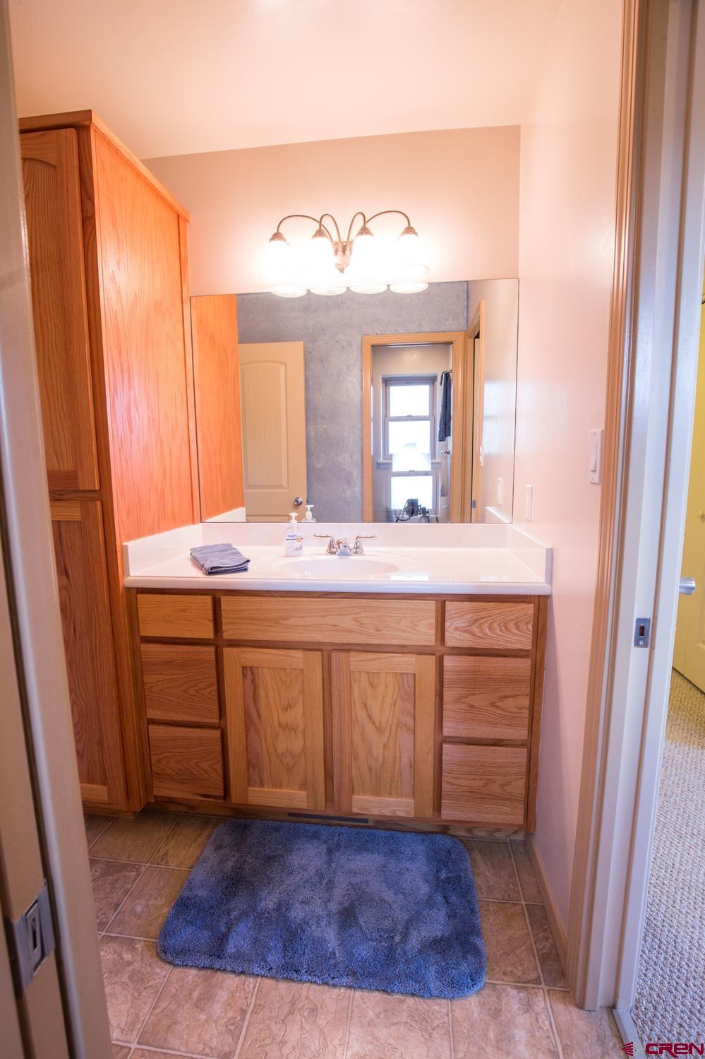 334 Jenkins Ranch Road Durango, CO 81301 - Photo 27 of 35 a bathroom with a sink and a mirror