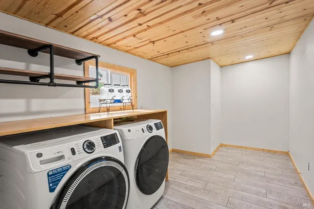 wooden floor in a room