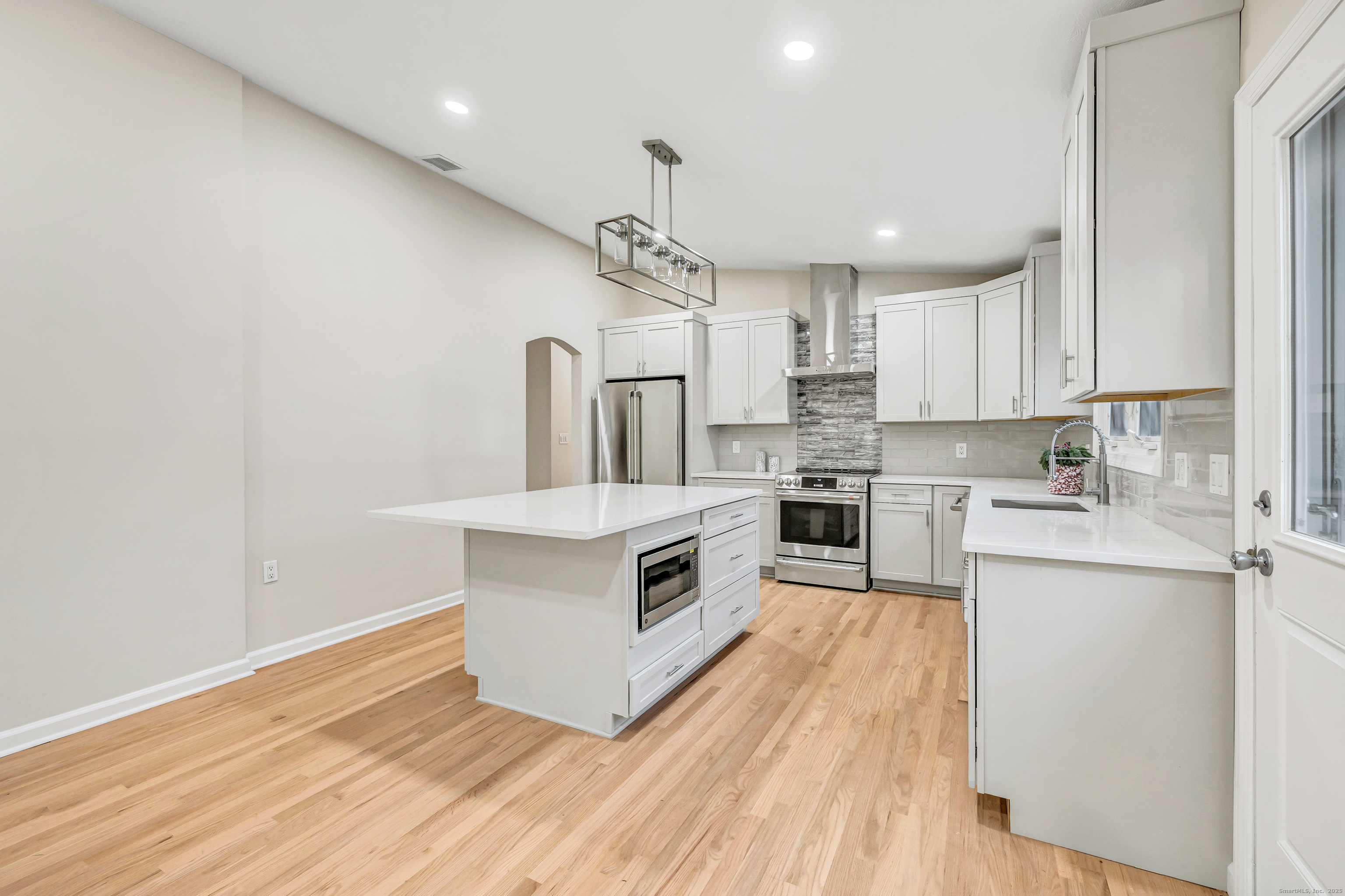 28 Hillside Drive Easton, CT 06612 - Photo 15 of 36 New kitchen with new microwave and stainless appliances